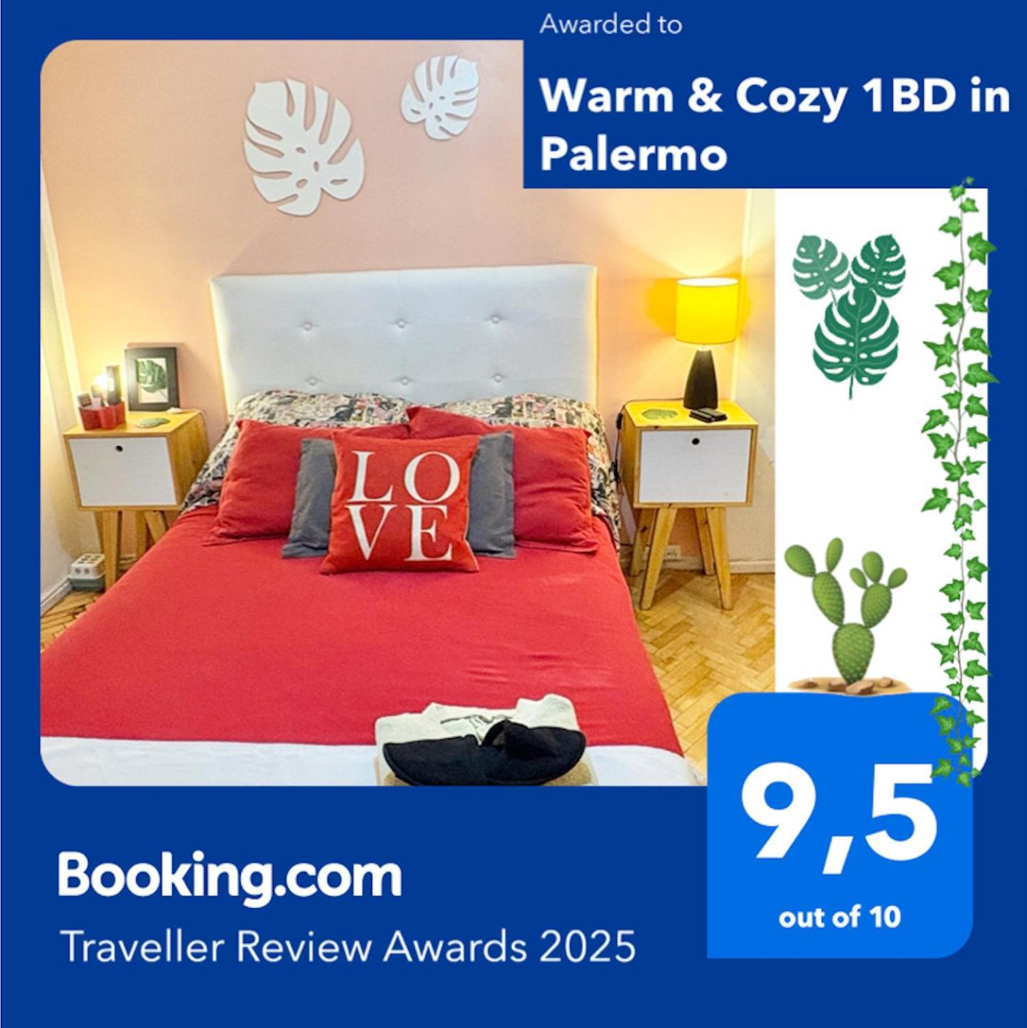 부에노스아이레스 Warm & Cozy 1Bd In Palermo 아파트 외부 사진